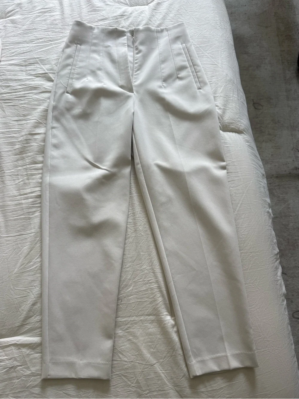 Classic Tailored Pants in Off-White